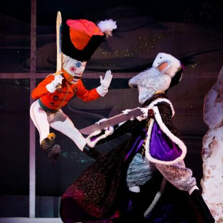 2-In-Theatre Assembly Nutcracker 2015 john Hefti Nutcracker and Mouse King battle.